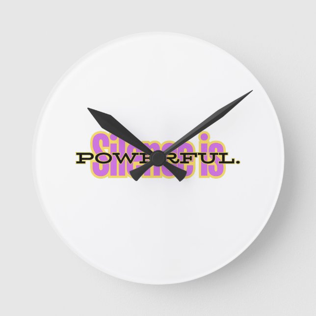 Relógio Redondo Motivational Wall Clock – Minimalist Inspirational (Frente)