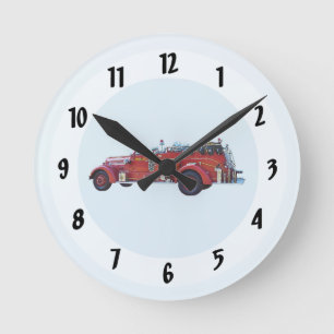 Relógio Redondo Motor Vintage Fire