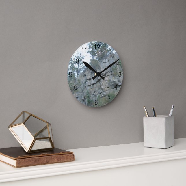 Relógio Redondo Mountainous Acrylic Wall Clock (Escritório)