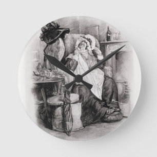 Relógio Redondo Mrs Gamp, from 'Charles Dickens: A Gossip about hi