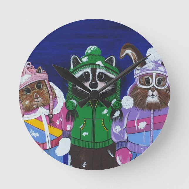 Relógio Redondo Mt. Brats de Solteiro (Frente)