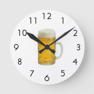 Relógio Redondo Mug of Beer