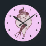 Relógio Redondo Mulher Com Pele Roubou Arte Deco<br><div class="desc">Uma mulher toda vestida de chapéu e pele roubou luvas vestindo o relógio do deco wall. Clique em Personalizar para adicionar texto e alterar tamanho, estilo e cor da fonte. Entre em contato comigo com quaisquer perguntas ou solicitações de design. Esta imagem está disponível em muitos produtos da minha loja....</div>