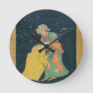 Relógio Redondo Mulllah que curva-se para baixo a um homem no