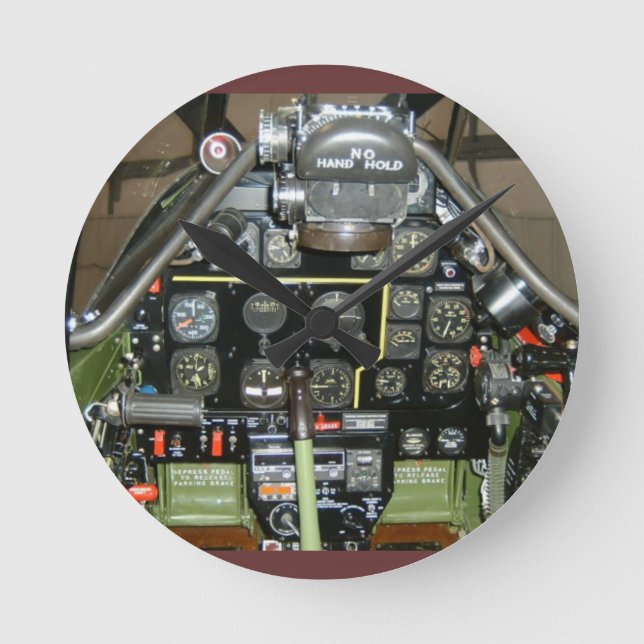 RELÓGIO REDONDO MUSTANG P-51 (Frente)