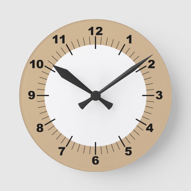 Relógio Redondo Na moda moderno de parede acrílica de 8" (Frente)