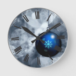 Relógio Redondo Natal brilhante