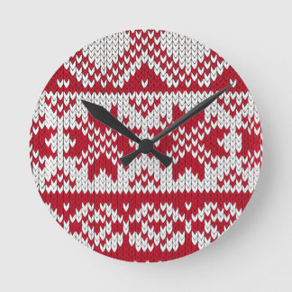 Relógio Redondo Natal Knit
