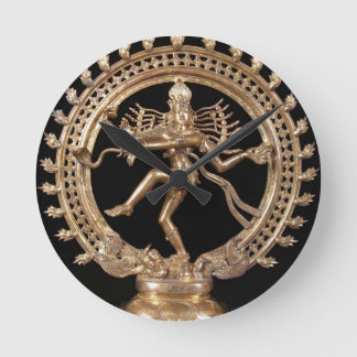 RELÓGIO REDONDO NATARAJ HINDU GOD