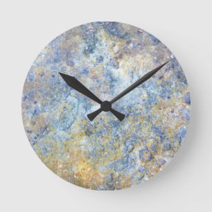 Relógio Redondo Nature Slate Stone Rock Photograph Wall Clock