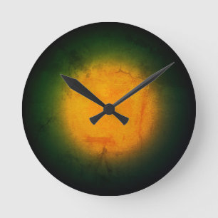Relógio Redondo Natureza Contemporânea Abstrato Artística
