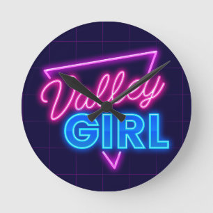Relógio Redondo Neon Valley Girl
