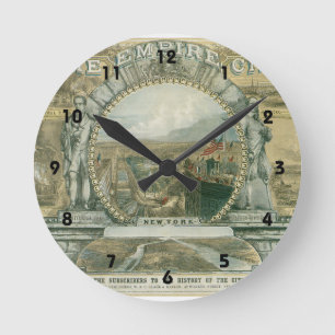 Relógio Redondo New York a cidade do império