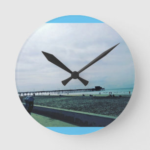 Relógio Redondo Newport Pier, Newport Beach, Califórnia