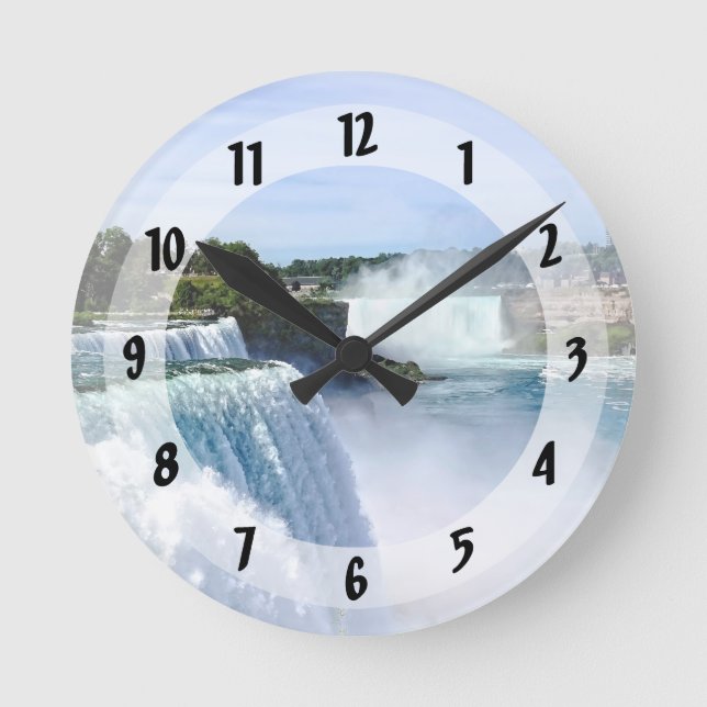Relógio Redondo Niagara Cai NY - Vista do Lado Americano (Frente)