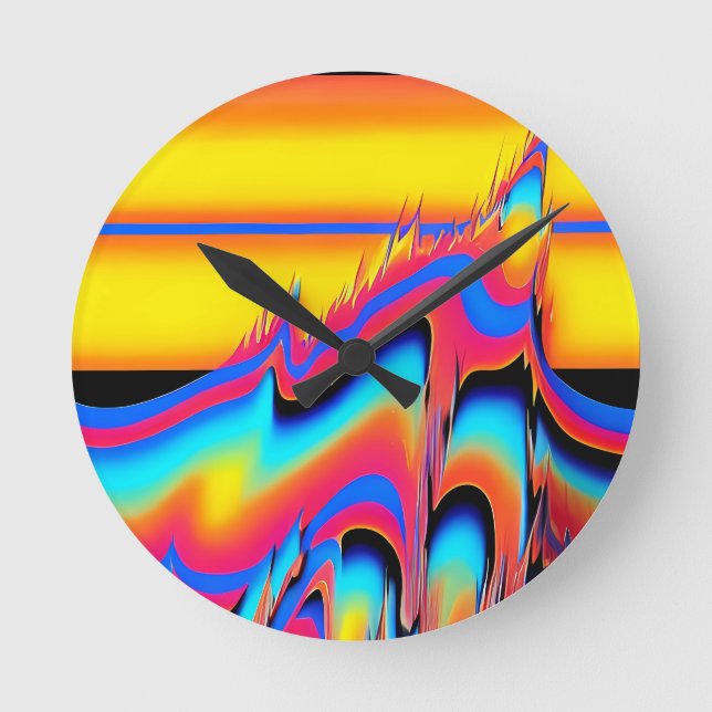 Relógio Redondo No Flash de Formulários Sintéticos - Ken Gage (Frente)