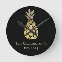 Nome do ananás Estêncil de Aquarela