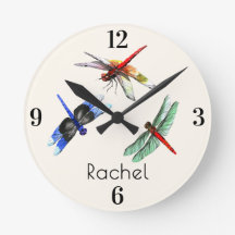 Nome || Home Office Dragonflies Aquarela 8 pol.