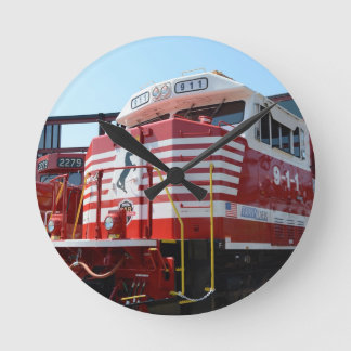 Relógio Redondo Norfolk Southern Rail 911 Locomotive Diesel
