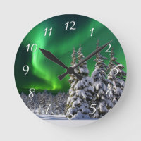 Northern lights during winter  