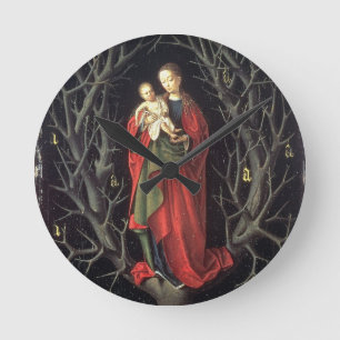 Relógio Redondo Nossa senhora da árvore seca c.1450 (óleo no