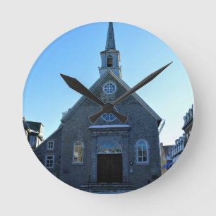 Relógio Redondo Notre Dame des Victoires, Cidade Velha do Quebec,