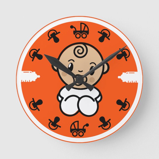 Relógio Redondo Novelty Bonito Novo Presente para Bebê (Frente)