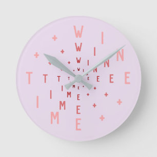 Relógio Redondo Números de Letra