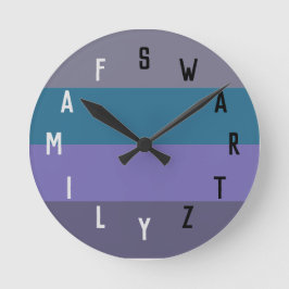 Relógio Redondo Números de Letra