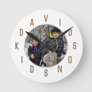 Relógio Redondo Números de Letra