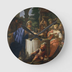 Relógio Redondo O banquete da marca Anthony (83-30 BC) e Cleopat