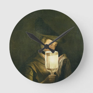 Relógio Redondo O cantor da balada, c.1764 (óleo em canvas)