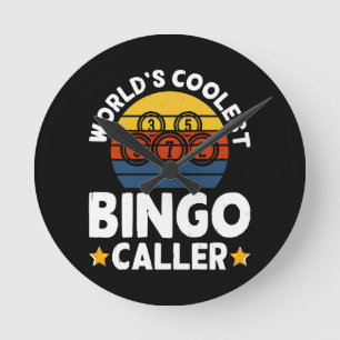 Relógio Redondo O Chamador de Bingo Mais Legal do Mundo