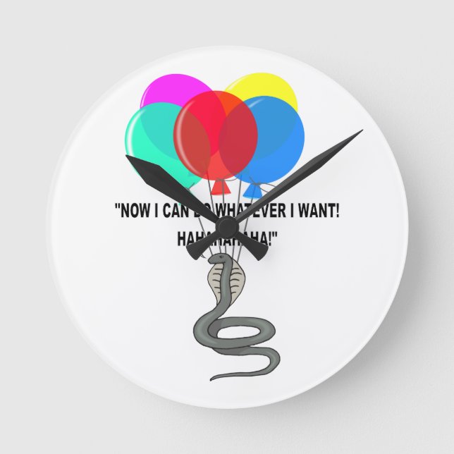 Relógio Redondo O Cobra Voador (Frente)