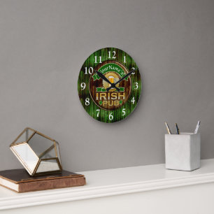 Relógio Redondo O dia de St Patrick irlandês conhecido