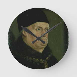 Relógio Redondo O Diptych de Matheron: retrato de Rene mim 'o bom