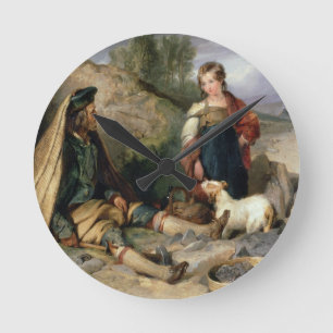 Relógio Redondo O disjuntor de pedra e sua filha, 1830