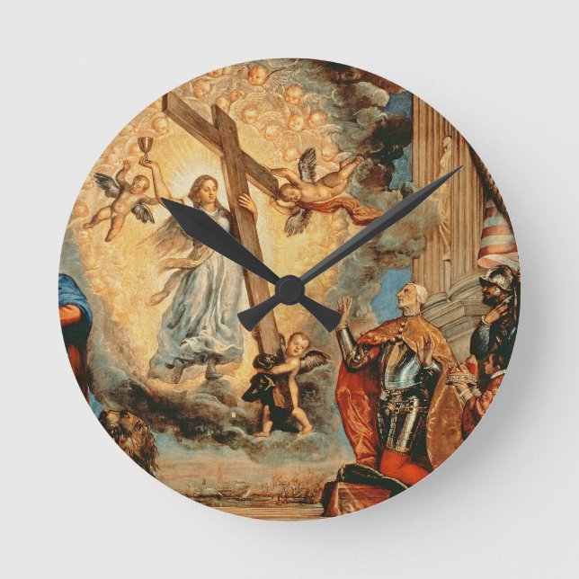 Relógio Redondo O Doge Grimani que ajoelha-se antes da fé (Frente)