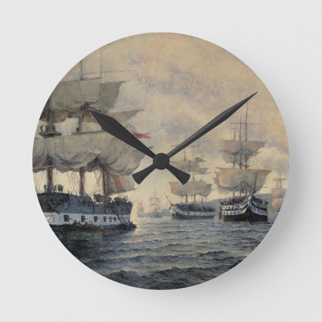 Relógio Redondo O embarque da expedição de liberação do Pe (Frente)