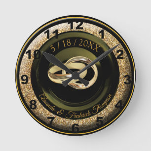 Relógio Redondo O Excelente Gatsby Wedding Gift Clock