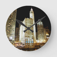 O famoso marco de Chicago à noite
