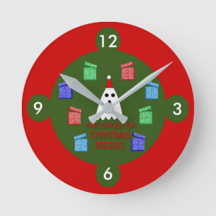 Relógio Redondo O Fantasma do Natal Apresenta Engraçado