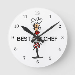 Relógio Redondo O melhor cozinheiro chefe