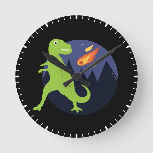 Relógio Redondo O meteorito que colou (Frente)
