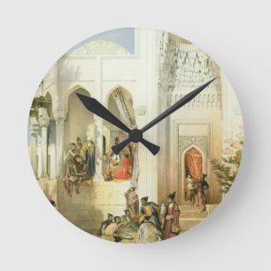 Relógio Redondo O palácio do Khan de Baku, península de Apsheron