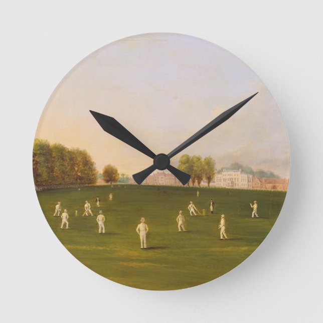 Relógio Redondo O primeiro fósforo grande do grilo jogou por (Frente)