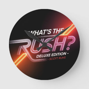 Relógio Redondo O que é o Rush? Arte de Cobrir da Edição Deluxe