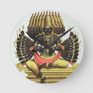 Relógio Redondo O Ravana gigante (litho da cor)