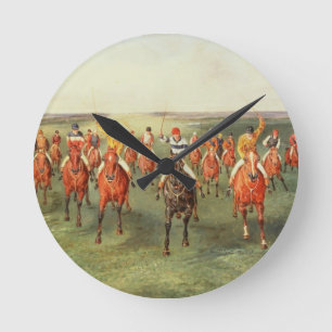 Relógio Redondo O revestimento das dois mil Guinés em Newmarke