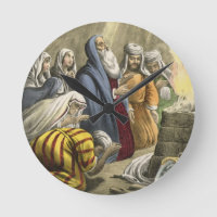 O sacrifício de Noah ao deixar a arca, de uma bíbl
